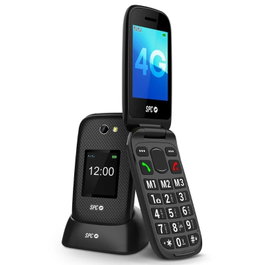 SPC Harmony 2 - Teléfono Móvil 4G para Mayores con Teclas Grandes, Botón SOS, Resistente IP44, Pantalla 2.8', 8 Memorias Rápidas y Smart Help - Negro - 2337N